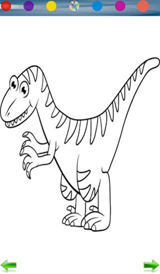 恐龙涂色游戏截图2