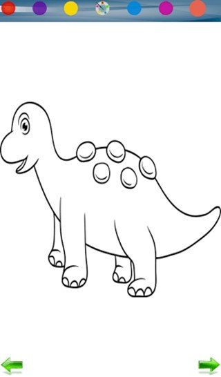 恐龙涂色游戏截图1