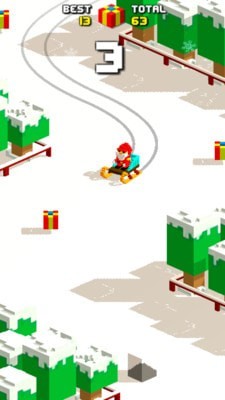 像素滑轮车圣诞截图2